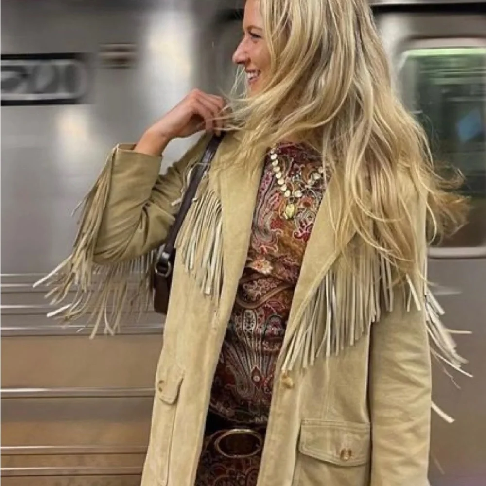 Genuine Suede Fringe Jacket - Picture 9 of 11